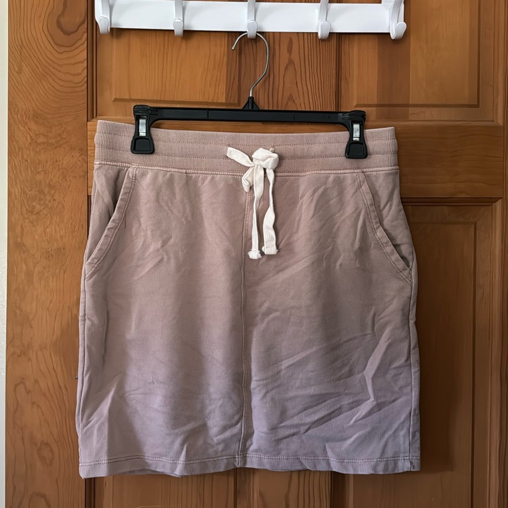 Drawstring Knit Skirt